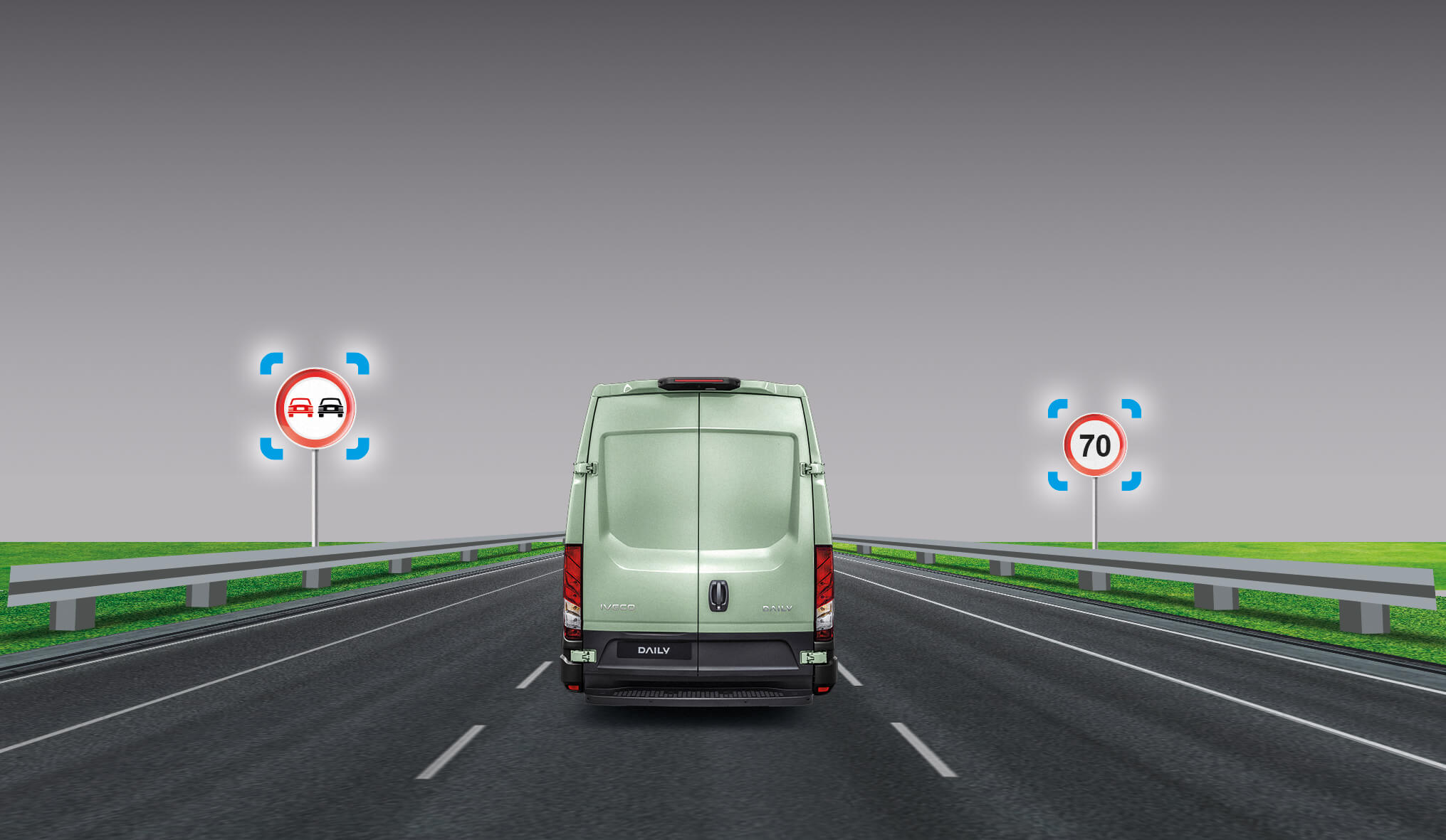 IVECO Daily Van Intelligent Speed Assist & Traffic Sign Recognition Safety Warnings