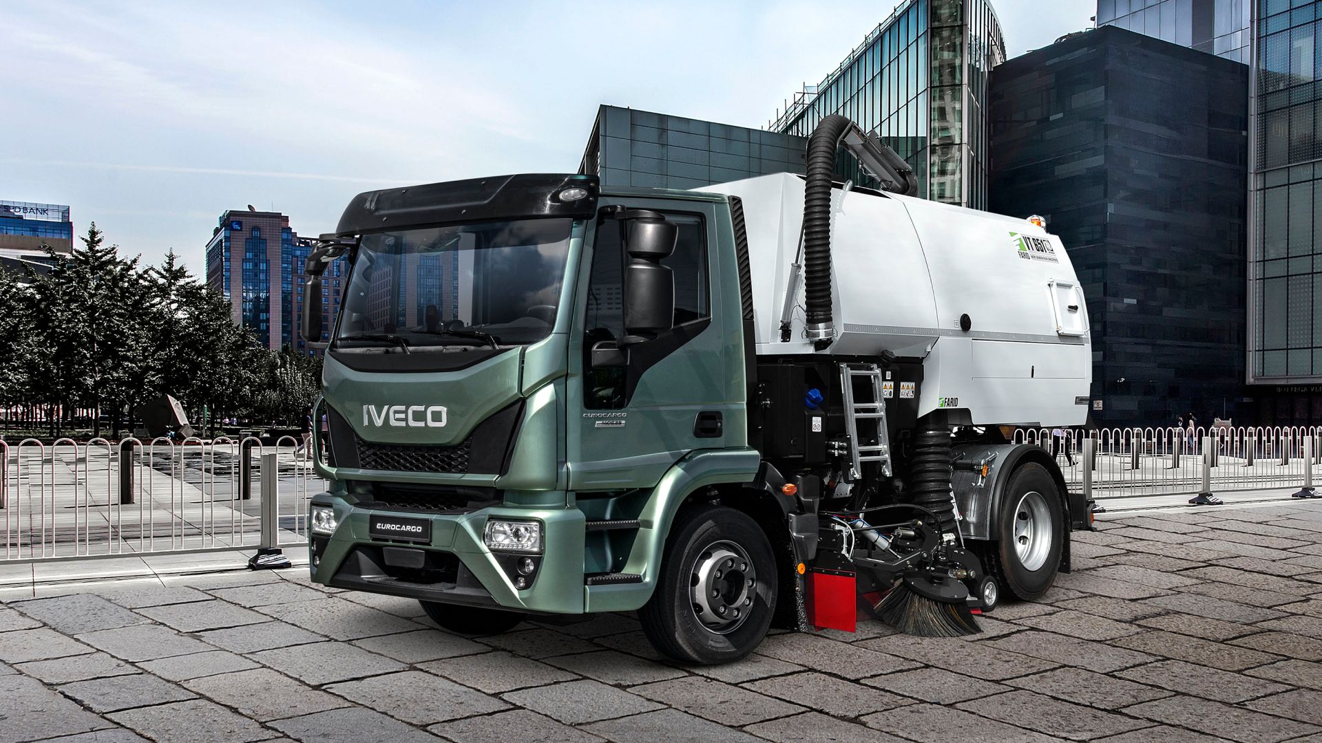 IVECO Eurocargo is street cleaner set up.